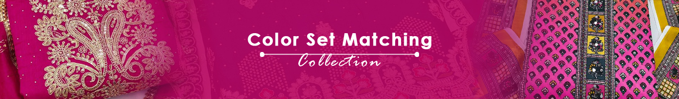 Wholesale Color Set Matching Dress Material Wholesale