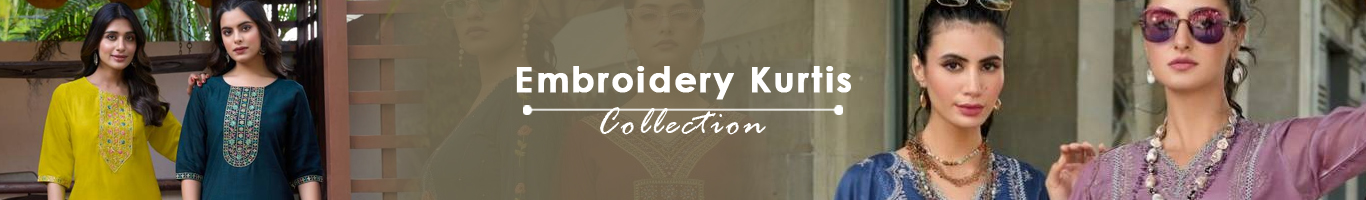 Wholesale Embroidery Kurtis Wholesale
