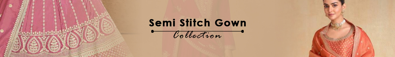 Wholesale Semi Stitch Gown Wholesale