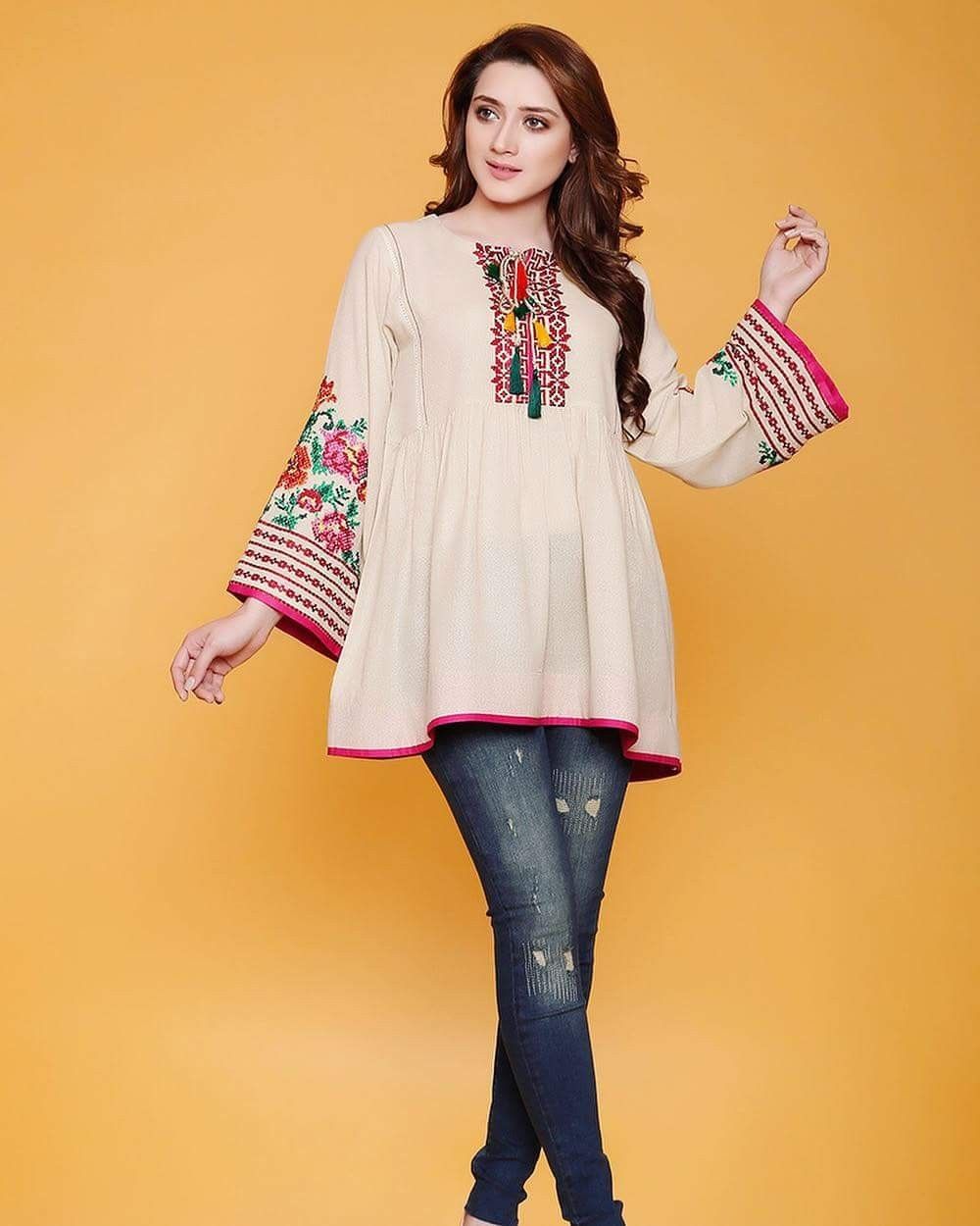 farwah pret 05 pakistani designer kurti catalogue new pattern