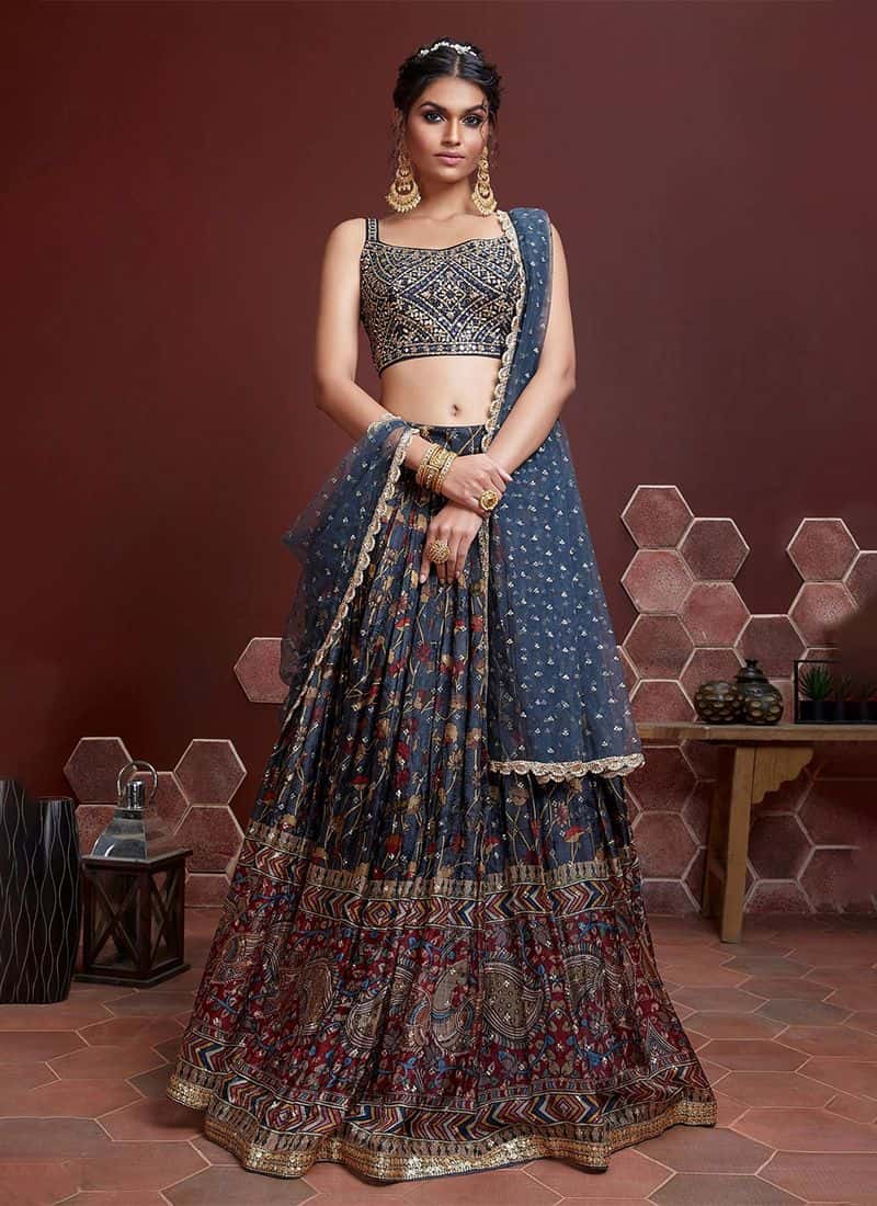 Buy Free Stitching Indian Designer Lehenga Net Lehenga Bridal Online in  India - Etsy