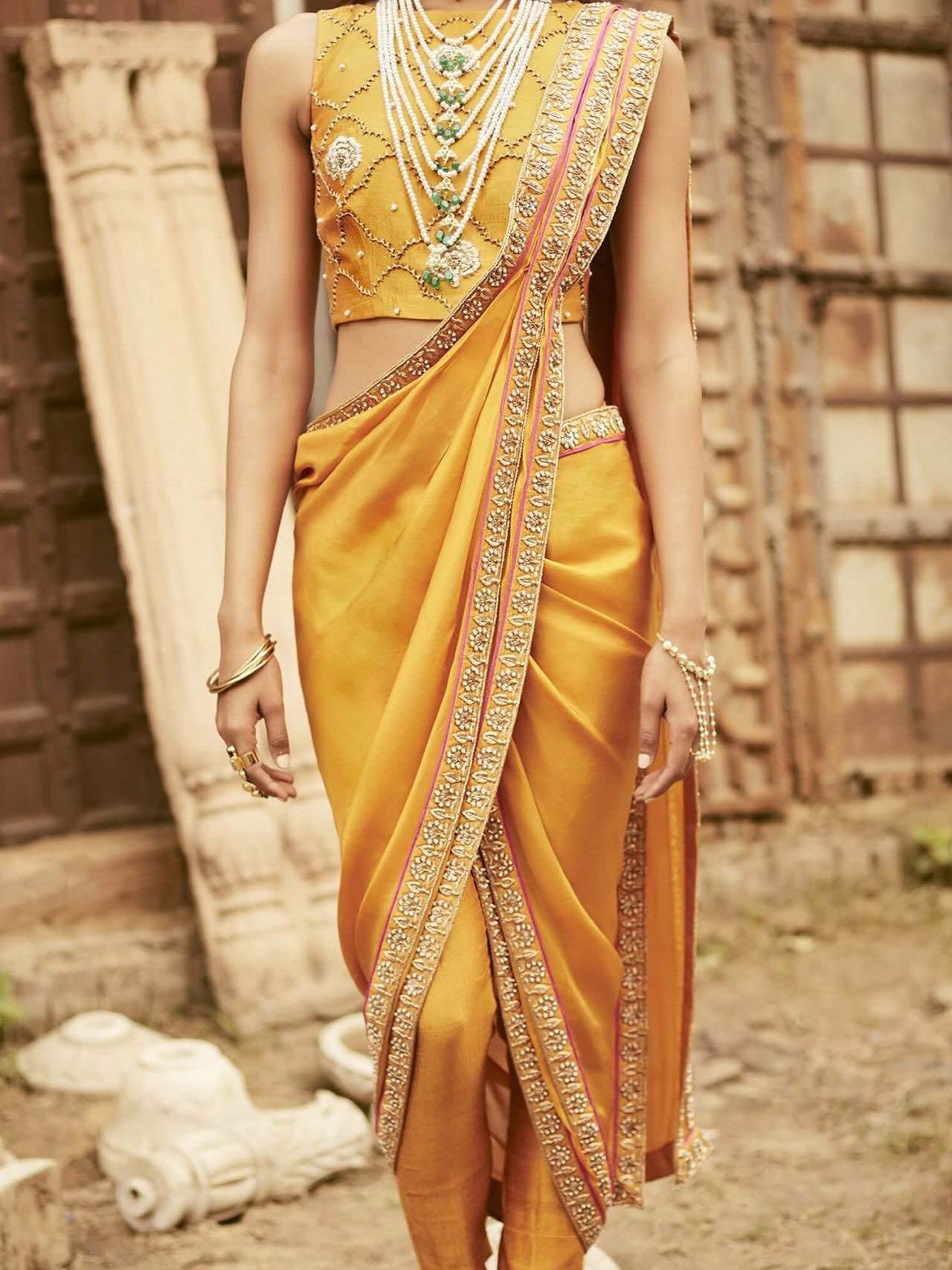 Modern Saree Draping Styles for Wedding & Party