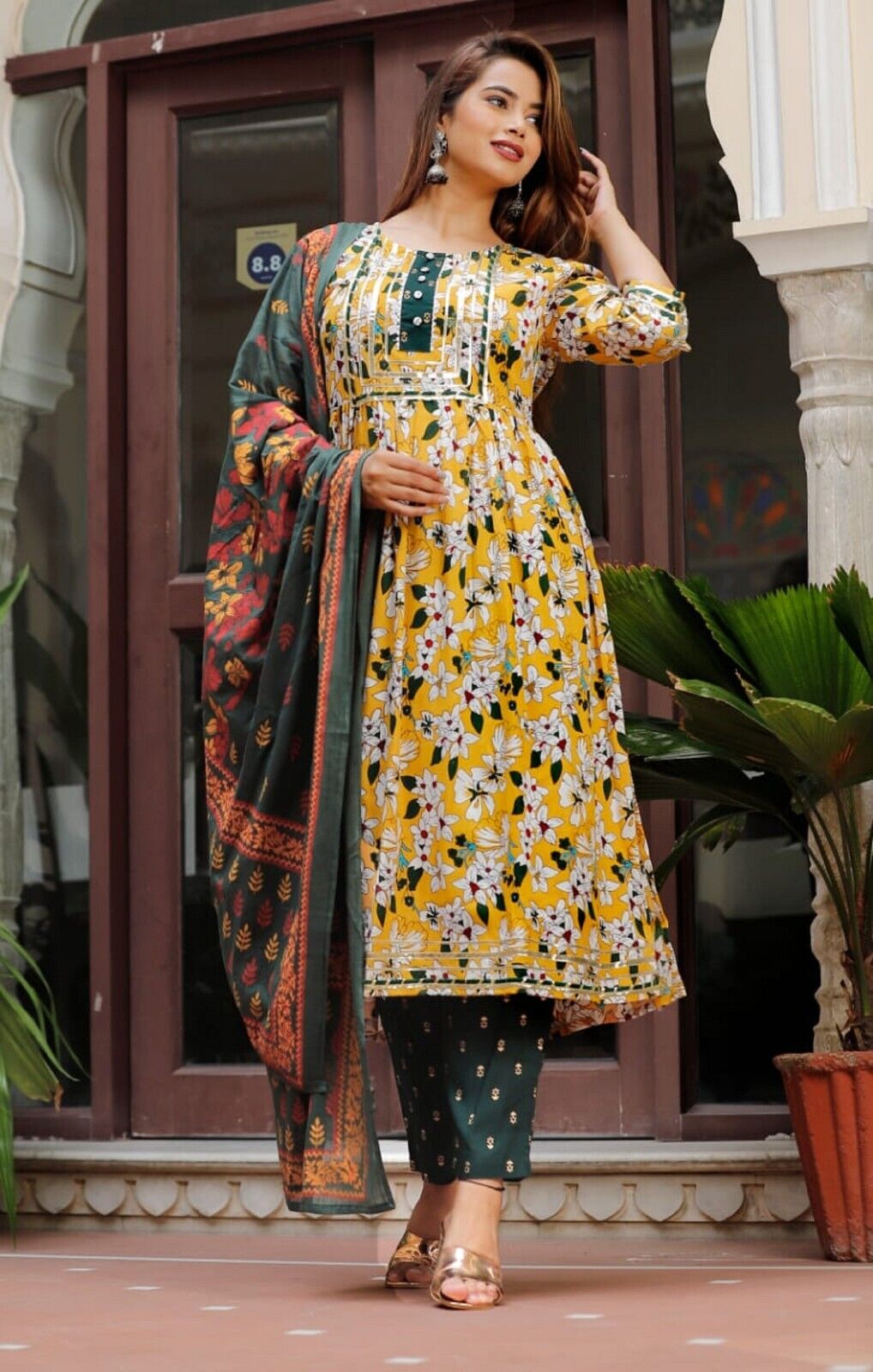 Georgette Indian Gowns - Buy Indian Gown online at Clothsvilla.com