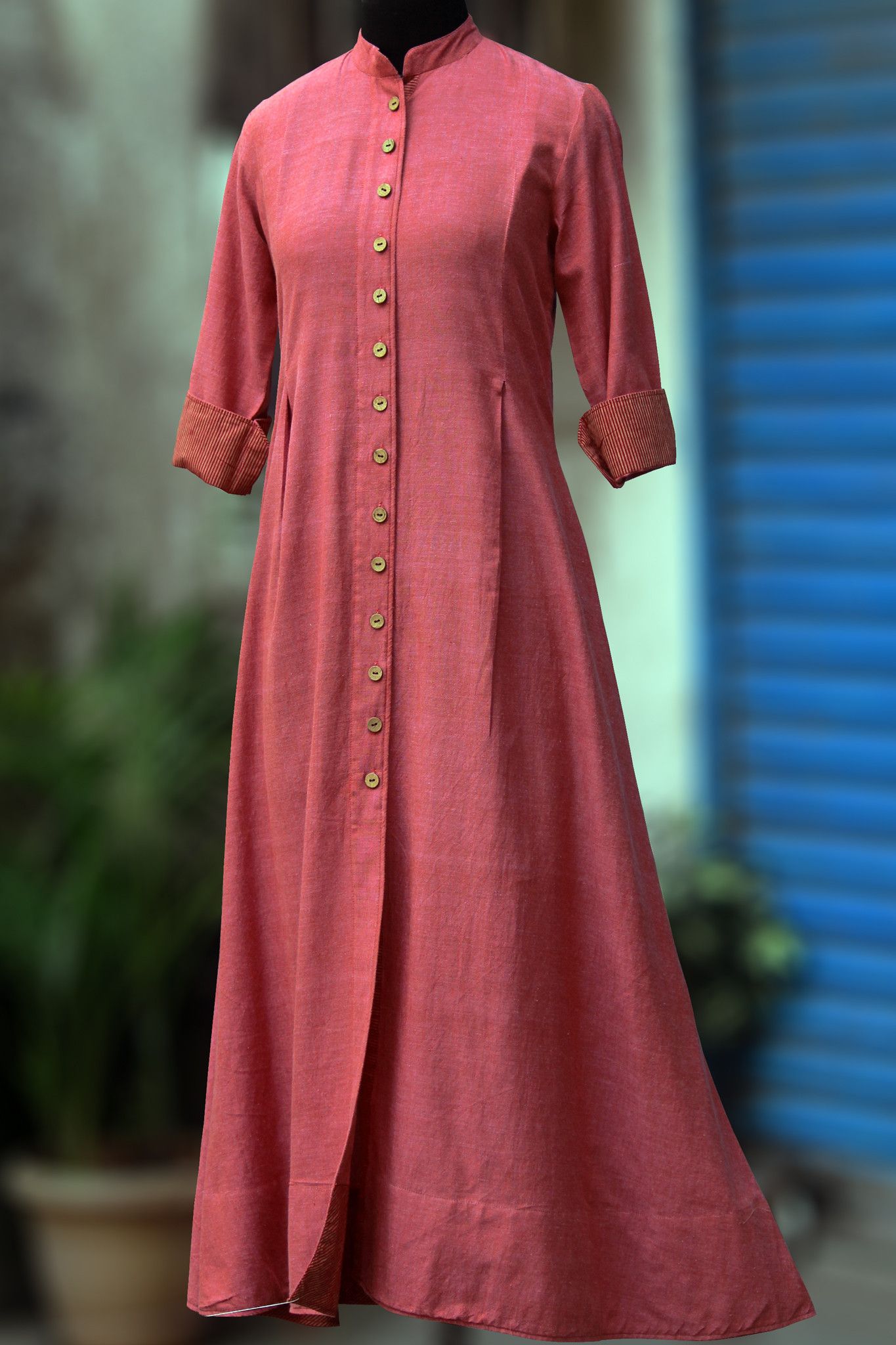 ELEGANT PARTYWEAR PLAIN RAYON MAROON READYMADE KURTI KURTA SHIRT STYLE  WOMEN TOP | eBay