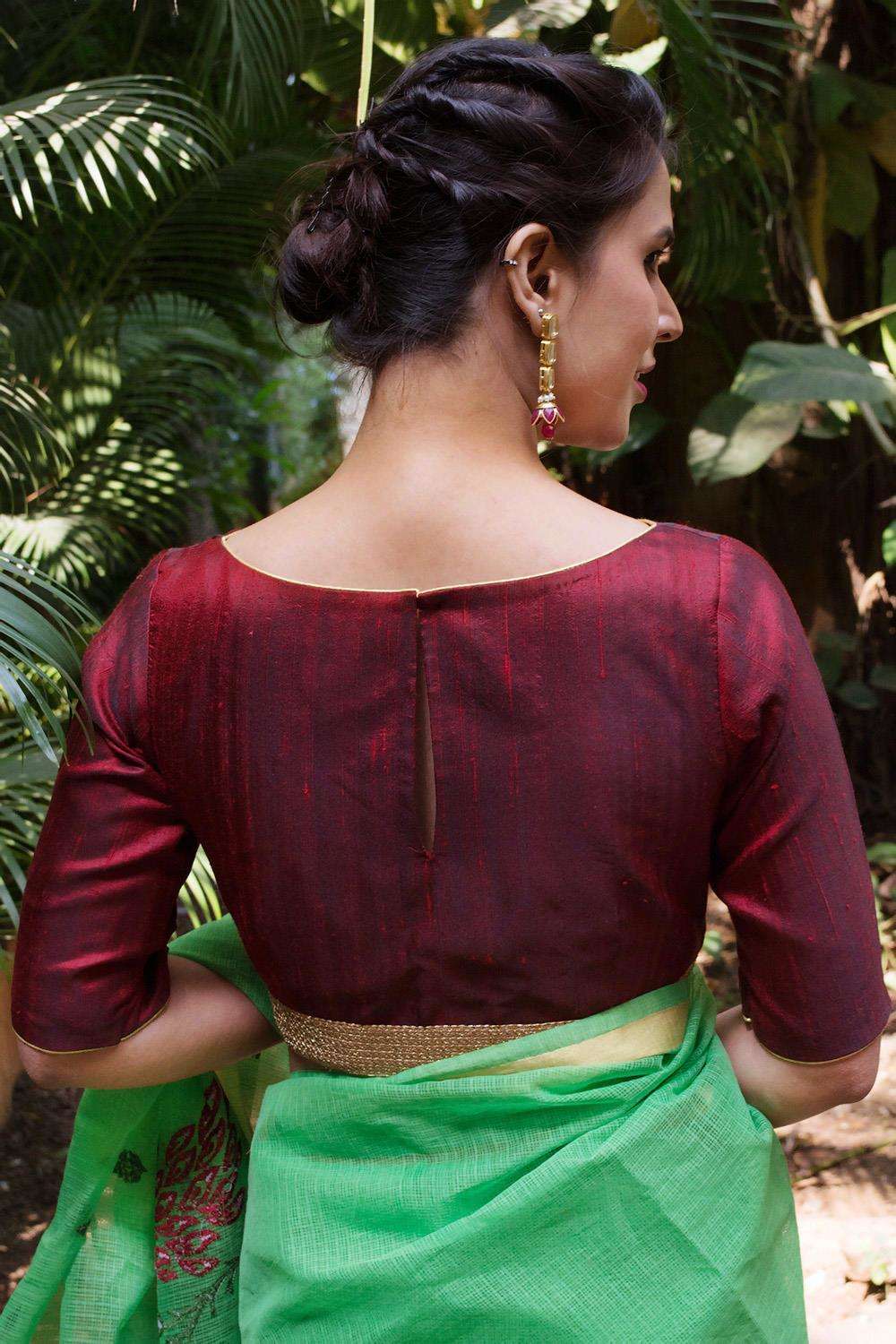 Simple Saree Blouse Ke Neck Pattern / Latest Simple Blouse Design / Blouse  Design Simple New Model 